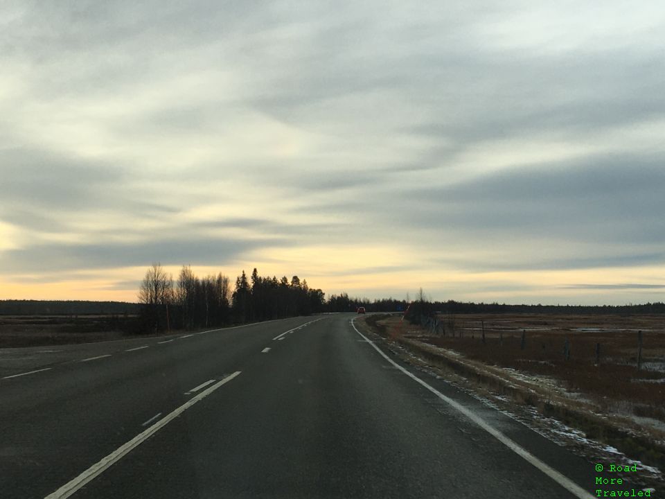 Landscape of Lapland south of Saariselkä