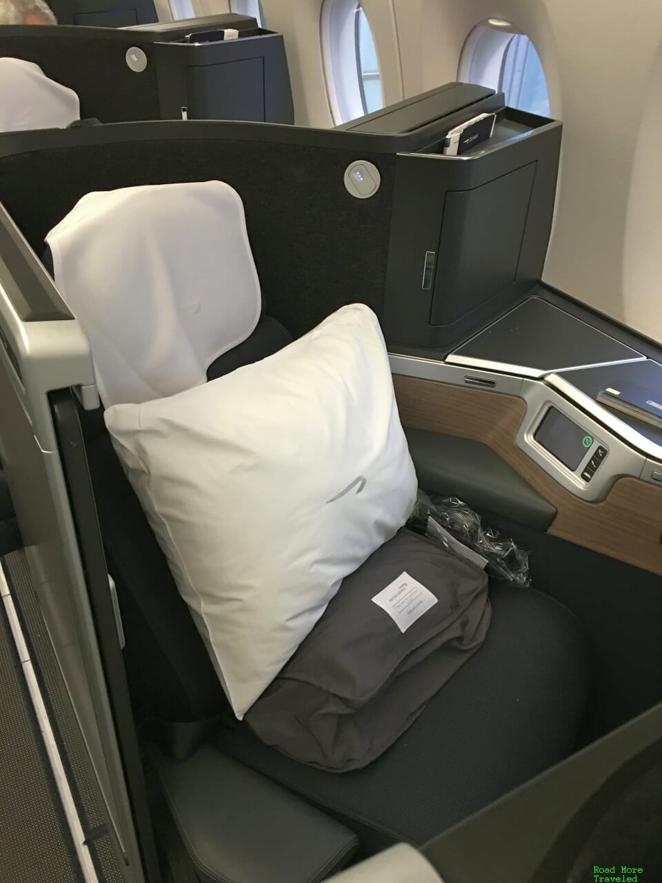 British Airways A350 Club Suite - pillow